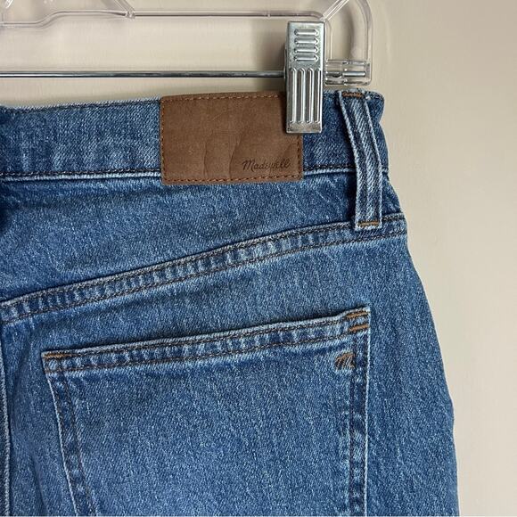 ✨ Madewell Regular Wash “The Perfect Vintage” Raw Hem High Rise Jeans Sz 27P - Picture 9 of 12